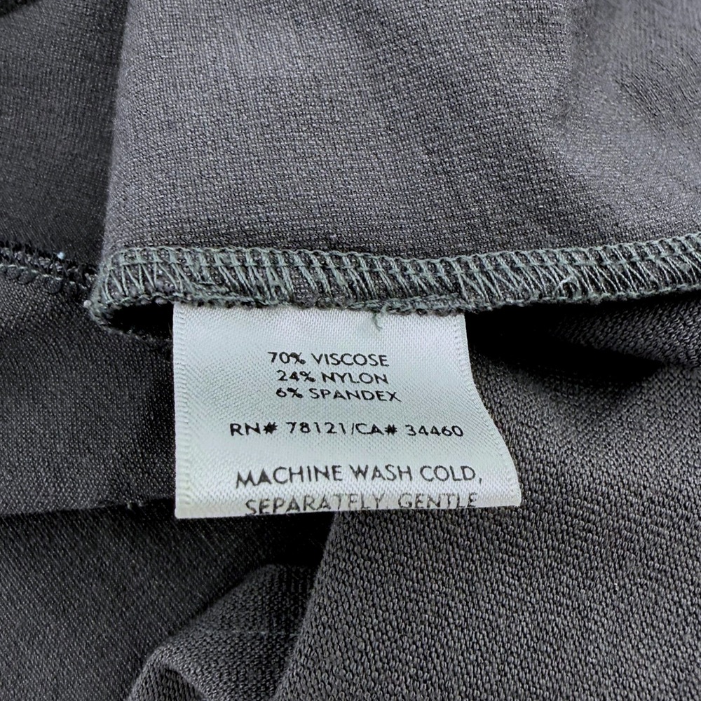 Eileen‎ Fisher Womens Charcoal Gray Viscose Blend Longline Zip Up Hoodie Size M - Picture 6 of 9